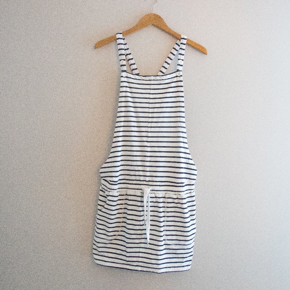 BAE the Label Striped Pinafore Overall Dress